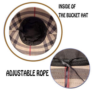 Chapeau Bob de Plage Ajustable en Coton Noir avec Broderie Personnalisée Marguerite pour Hommes et Femmes, Mode Estivale Streetwear, Casquette OEM ODM Nouveau Style - Product Image 6