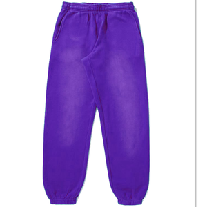 Pantalones de hombre lavados con ácido de algodón puro con logotipo personalizable, pantalones de chándal lavados informales, pantalones de hombre lavados a los mejores precios - Product Image 5