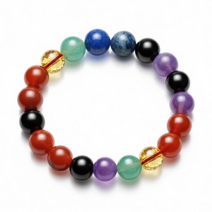 Natural 7 Chakra Gemstones 8mm Round Gemstone <b>Stretch</b> <b>Bracelet</b> Crystal Beaded <b>Bracelet</b> Wholesale Supply - Product Image 4