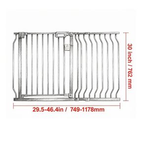 Modern Fashion Pet Gate for Hallway Living Room Bedroom Office <b>Button</b> Closure Iron ABS Solid Animal for <b>Dogs</b> Small Animals - Product Image 3