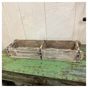 <b>Outdoor</b> Garden Wooden Brick Mould Herb <b>Planter</b> Pot Holder Rustic Wooden Brick Mould Patio Balcony Decor Accent Piece - Product Image 2