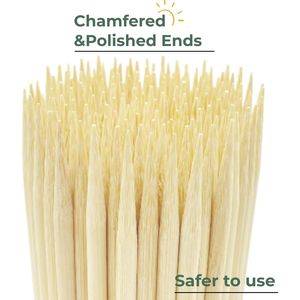 200 Spiedini di Bambù da 25 cm per Grigliate, BBQ, Shish Kebab, Frutta, Antipasti, Fontane di Cioccolato, Cocktail e Accessori per Barbecue - Product Image 2