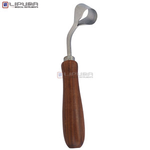 Cuchillo de Herrador Suizo de Doble Filo de 7 Pulgadas, Hoja Curva, Mango Redondo de Madera, para Mano Derecha, Herramienta Multiusos para Ganado - Product Image 3