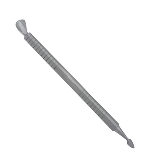 Custom Logo Silver Angled Square Flat Dual-End Double Head Reusable Mini Rose Gold <b>Pink</b> Stainless Steel Nail Cuticle Pusher <b>Sets</b> - Product Image 1
