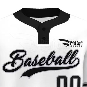 Practice Wear New Arrival <b>Baseball</b> Two Button Shirts Durable Material <b>Baseball</b> Two Button Shirts - Product Image 5