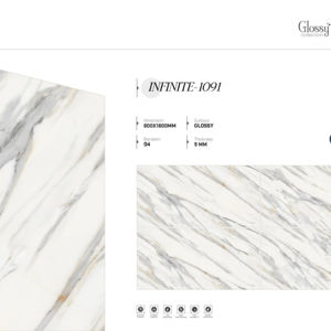 Azulejos de porcelana brillante de gran formato y alta calidad, tamaño 800x1600, 1200x1800, 750x1500 mm, para decoración interior y exterior. - Product Image 1