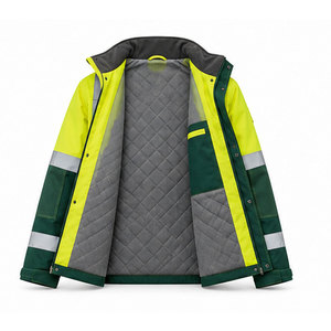 Comfort Fit <b>Working</b> Jacket High Visibility Reflective <b>Waterproof</b> With Multi Pocket Design For Professional Workwear Use - Product Image 5