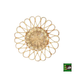 Set de table en rotin du Vietnam, authentique tapis en canne naturelle, parfait pour servir les plats et décorer la table. - Product Image 2