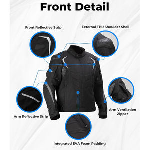Veste de moto en Cordura pour homme RAPID SPORTS, hiver, imperméable, légère, design personnalisé, vente en gros - Product Image 3