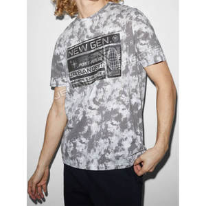 T-shirt en jersey non tissé 240g de haute qualité pour homme, couleur unie, imprimé tie-dye, écologique, séchage rapide, respirant, anti-plis, coupe classique - Product Image 4