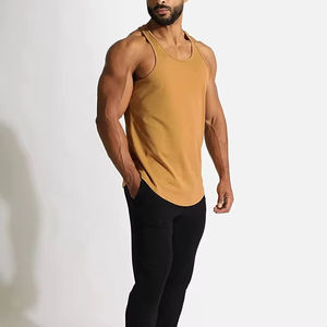 OEM Custom Wholesale Manufacturer Moisture Wicking Workout Tank Top Gym <b>Singlet</b> Bulk Supplier Private Label Wear - Product Image 5