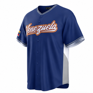 Ensembles de maillots personnalisés pour équipes de baseball – Coupe du Monde de Baseball 2026 – Respirants, 100 % polyester, unisexe, manches courtes, col rond, maille – Pour adultes - Product Image 3