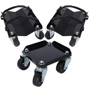 Chariot robuste pour motoneige avec roulettes pivotantes de 2,5 pouces, 2 paires de patins en caoutchouc He V Slide pour protéger les skis, capacité de charge jusqu'à 1500 livres - Product Image 2