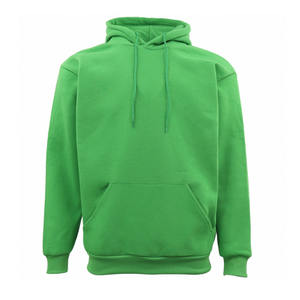 <b>Pink</b> Unisex Hooded Sweatshirt Regular Fit Solid Color Casual French Terry Knitted Pullover Front Pocket Winter 100% Cotton - Product Image 3