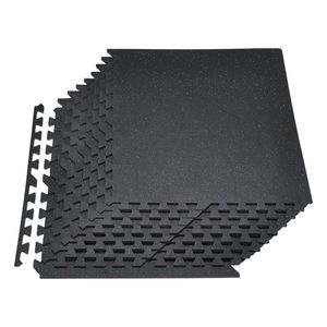 Set di 24 Tappetini Puzzle in Schiuma EVA ad Alta Densità 24 X 24 X 0,4 cm, Pavimentazione Protettiva Interconnessa in Gomma Morbida per Fitness - Product Image 1