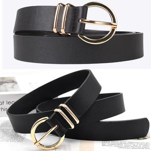 Cinturón de Cuero Genuino para Hombre, Casual, con Hebilla de Aleación Automática con Logotipo Personalizado y Patrón Grabado, Unisex - Product Image 3