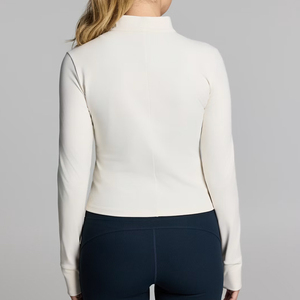 Custom Clothing Custom Logo Zip <b>Jacket</b> Running <b>Yoga</b> Zip Long Sleeve <b>Yoga</b> <b>Jacket</b> for Women - Product Image 3