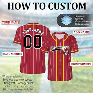 Cheap Price Customizable Breathable Anti-UV Anti-Bacterial Plus Size Sportswear Mens Baseball Jersey <b>Sets</b> Digital Print 100% - Product Image 2