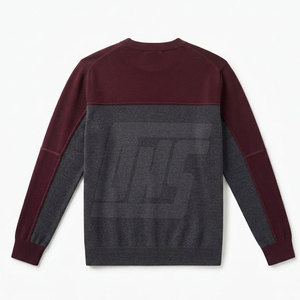 Comfortable Men <b>Jumper</b> Soft Knitted Pullover Sweater Warm Winter Wear Casual Everyday Clothing Ribbed Neck Cuffs And Hem - Product Image 2