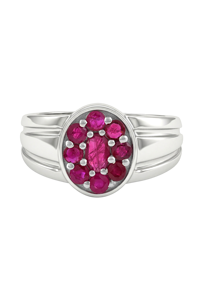 Bague en saphir bleu en argent sterling 92,5 KLSR-11617 - Product Image 4