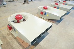 Ventilateur centrifuge blanc Jetfan 250 ° C-300 ° Extracteur de fumée OEM pour sous-sol JET PL-C-85-4 avec ventilateur à flux mixte en acier CT3 - Product Image 2