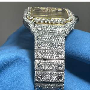 Montre Classique Personnalisée pour Homme, Montre Sertie de Diamants de Laboratoire, Bijoux Hip Hop Incrustés de Diamants, Meilleure Qualité, Prix de Gros - Product Image 4