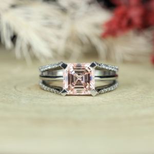 Women's 925 Silver Moissanite Engagement <b>Ring</b> Round Brilliant Cut Prong Setting Classic Style - Product Image 2