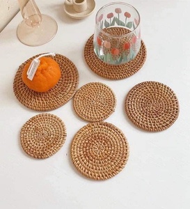 OEM Natural Woven Rattan <b>Placemat</b> <b>Round</b> Table Charger Plate Bulk Restaurant Dining Decor Exporter Vietnam Manufacturer - Product Image 2