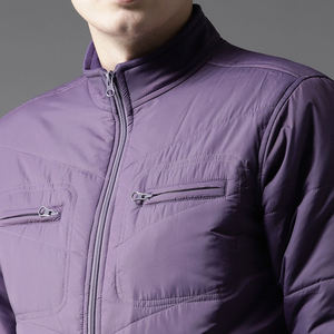 Blouson bomber matelassé en coton épais et léger de haute qualité pour unisexe, avec logo personnalisé OEM, col montant, hiver, avec capuche - Product Image 5