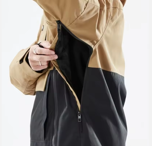 Veste de ski pour homme, coupe-vent, chaude, avec fermeture éclair, design de panneaux de haute qualité, matière softshell. - Product Image 4