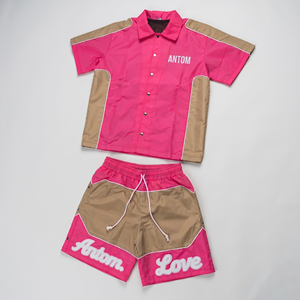 Ensemble coupe-vent décontracté pour homme de haute qualité avec cordon de serrage, sweat à capuche léger en coton et short - Product Image 1