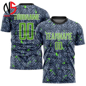 Ensembles de maillots de football en polyester sur mesure, design rétro, impression par sublimation, nom personnalisé, service OEM, uniformes de football 2026 - Product Image 3