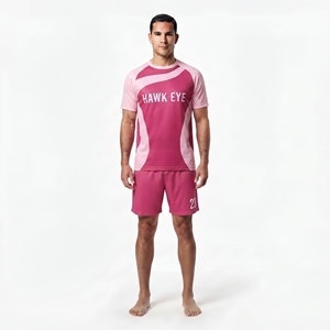 Camiseta de Fútbol de Cuello Redondo para Hombre, Manga Corta, Pantalones Cortos de Fútbol de Poliéster, Sublimación Personalizada, Logotipo del Equipo Personalizado, Nombre y Número del Jugador - Product Image 5