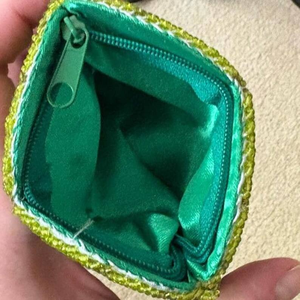 กระเป๋าใส่เหรียญปักลูกปัดญี่ปุ่นแบบมีซิป ดีไซน์ใหม่ ขนาดเล็ก เหมาะสำหรับไปทะเล - Product Image 2