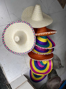 Chapeaux de paille mexicains à large bord pour spectacles culturels, soirées dansantes, voyages, événements en plein air et souvenirs d'événements - Product Image 2