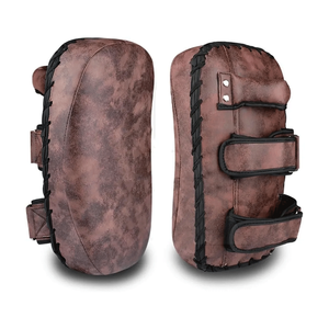 Nouveau modèle de bouclier de frappe personnalisé imprimé, en cuir véritable et PU, pour entraînement professionnel MMA, Muay Thai, Boxe - Product Image 2