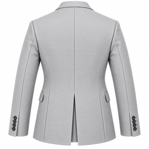Manteau de costume sur mesure pour homme, coupe ajustée, simple boutonnage, couleur unie, pour mariage ou soirée formelle - Product Image 2