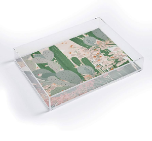 Colorful Printed Acrylic Serving Tray Premium Quality Affordable Price For Hotel Cafe Top <b>Table</b> Organizer Accent - Product Image 3