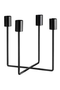 Traditional design <b>Black</b> Round <b>Candlestick</b> <b>Holder</b> for Home Decoration - Product Image 4