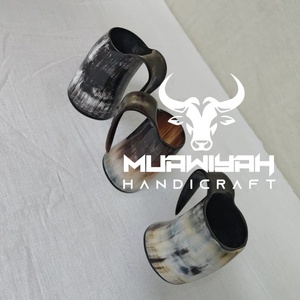 แก้วน้ำเขาสัตว์คุณภาพสูง ขัดเงา เป็นมิตรกับสิ่งแวดล้อม ดีไซน์สไตล์ไวกิ้งยุคกลาง ของขวัญทางธุรกิจ แก้วเบียร์ แก้วกาแฟ ราคาดีที่สุด - Product Image 1