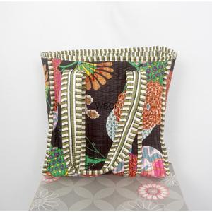 WOODEN BLOCK CRAFT INDIA Sac fourre-tout à bandoulière matelassé en coton fait main, grand sac de voyage indien, sac de courses lavable à ouverture supérieure pour femmes - Product Image 6