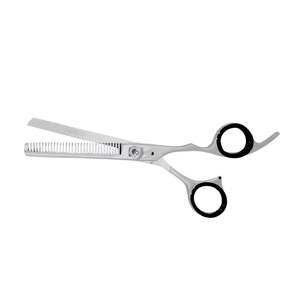 Hair <b>Thinning</b> Scissors Black Finger <b>Rings</b> Professional Stainless Steel Top Quality Barber Shears Stainless Steel Texturizing - Product Image 3