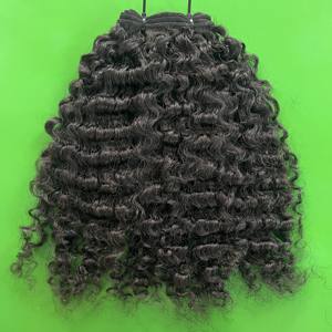 No Shedding 100% Cuticle Aligned Burmese Curly Bundles Raw Virgin Vietnamese Double Drawn Burmese <b>Hair</b> <b>Extensions</b> - Product Image 1