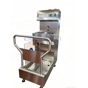 Stazione <span class=keywords><strong>di</strong></span> Lavaggio e Disinfezione per Calzature con Barriera Igienica per il Controllo Sanitario delle Mani per Aziende Alimentari - Product Image 3