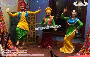 Estatuas de Bienvenida para Bodas Punjabi, Estatuas de Jatt Punjabi de Tamaño Real, Decoración Vibrante para Cabina de Fotos de Bodas Punjabi - Product Image 6