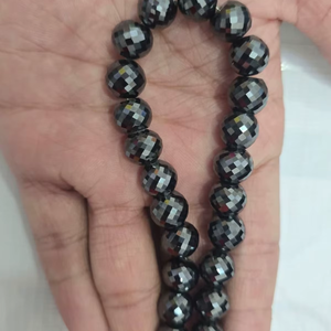 Cuentas de diamante moissanita de 10 mm, corte AAA de 9 pulgadas, para la elaboración de collares de diamantes y otras pulseras. - Product Image 1