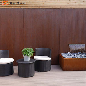 Fuente de Cascada de Acero Corten para Exteriores, Resistente a la Intemperie, Color Rojo Oxidado, Decoración Artística para Jardín, Adorno Metálico para Paisajes - Product Image 4