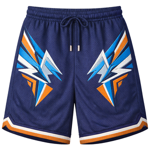 Pantalones cortos deportivos de malla ligeros de verano para hombre, pantalones deportivos informales de ajuste holgado para gimnasio, entrenamiento, correr, fitness, pantalones transpirables de secado rápido - Product Image 3