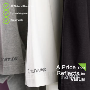 Camiseta unisex de algodón de bambú sostenible de 240gsm personalizable 2024 propiedades de refrigeración y Anti-UV informales inteligentes de moda" - Product Image 6