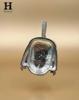Collier pendentif prédateur Hip Hop Iced Out en gros, pendentif masque extraterrestre 3D personnalisé, bijoux de luxe en moissanite, style science-fiction
